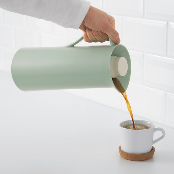 IKEA BEHÖVD Vacuum Flask Light Green/beige 34 Oz