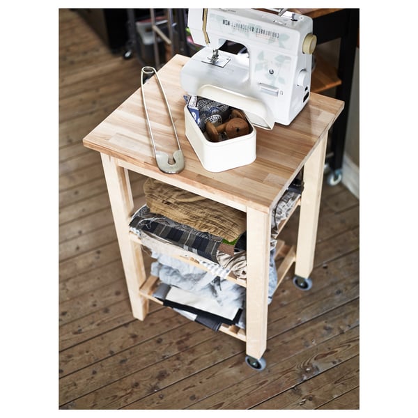 IKEA BEKVÄM Kitchen Cart Beech 22 7/8x19 5/8 "