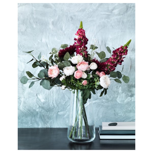 IKEA BERÄKNA Vase Clear Glass 11 ¾ "