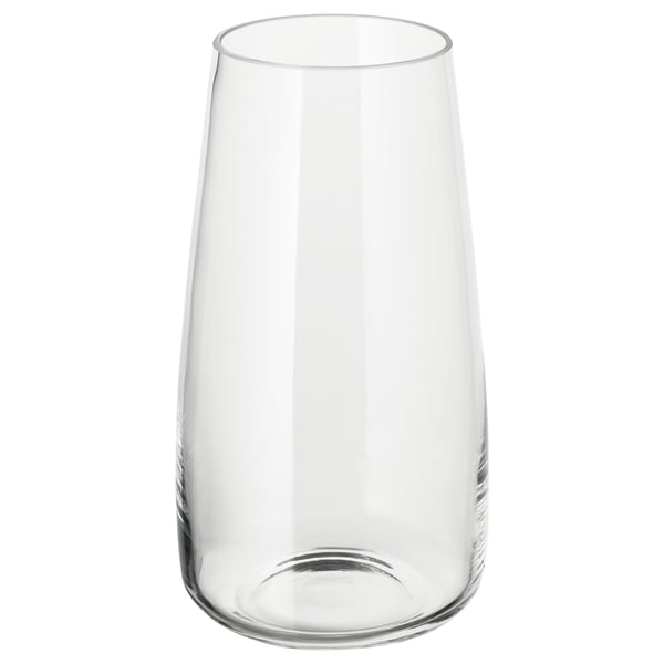 IKEA BERÄKNA Vase clear glass 11 ¾ "