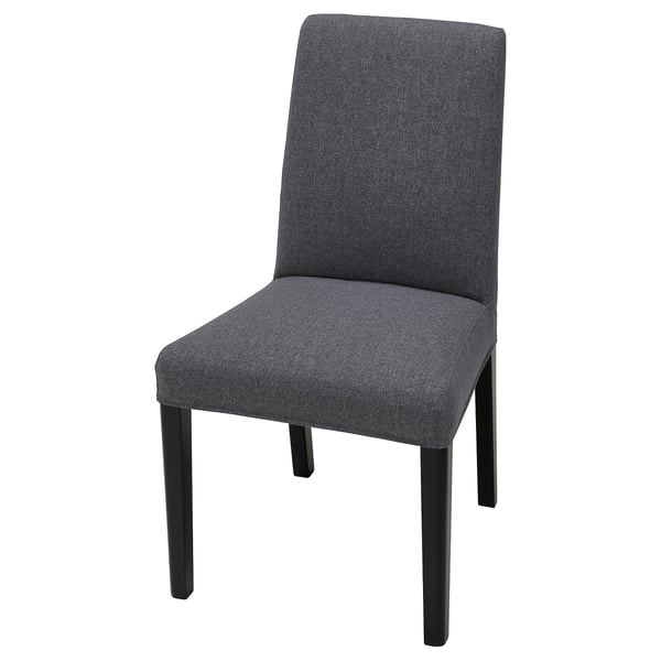 IKEA BERGMUND Chair black/Gunnared medium gray