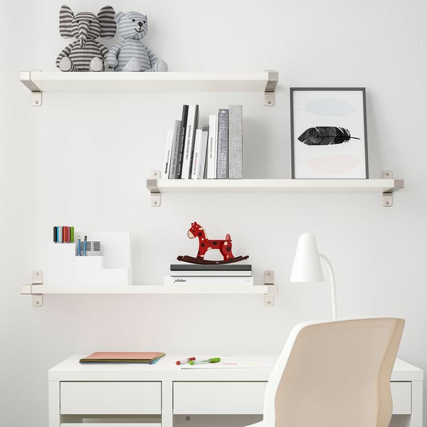 IKEA BERGSHULT Shelf White 31 1/2x7 7/8 "