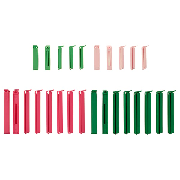 IKEA BEVARA Sealing clip set of 26 mixed colors