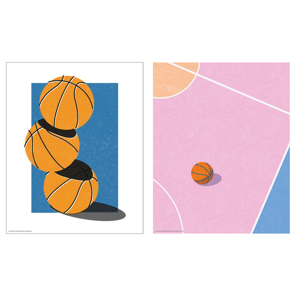 IKEA BILD Poster basketball match 8x10 "