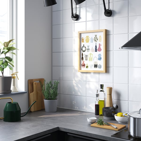 IKEA BILD Poster Ceramic Collection 12x16 "
