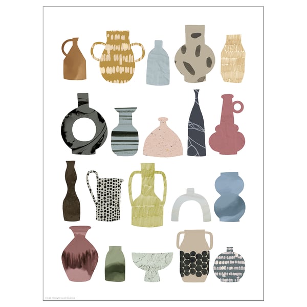 IKEA BILD Poster ceramic collection 12x16 "