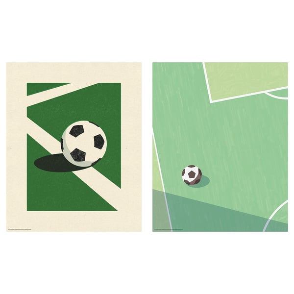 IKEA BILD Poster football match 8x10 "