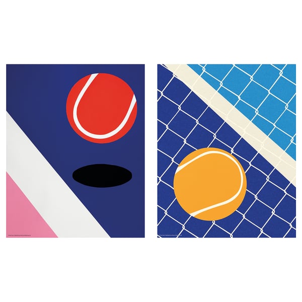 IKEA BILD Poster tennis match 8x10 "
