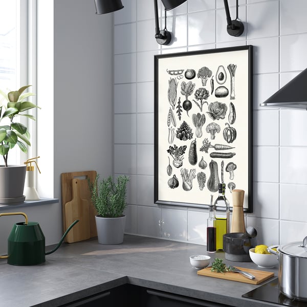 IKEA BILD Poster Various Vegetables 19 ¾x27 ½ "