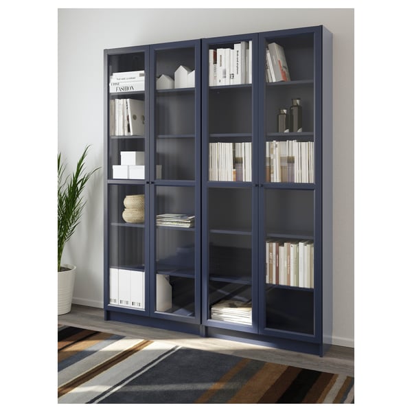 IKEA BILLY Bookcase Dark Blue 63x11 3/4x79 1/2 "