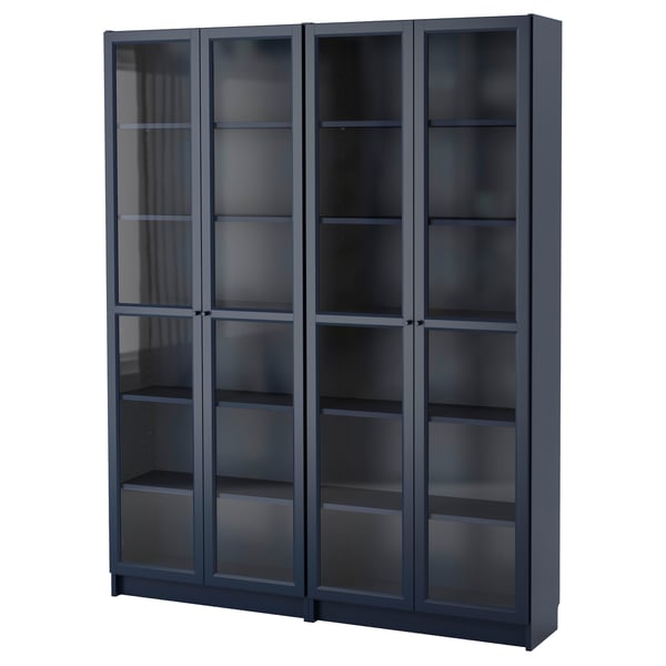 IKEA BILLY Bookcase dark blue 63x11 3/4x79 1/2 "