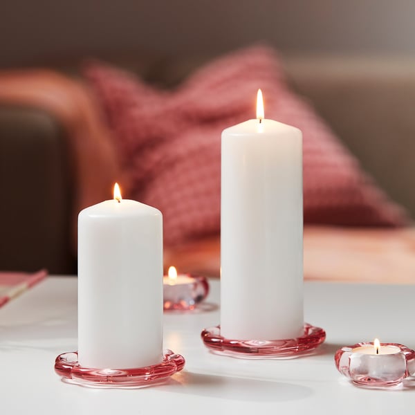 IKEA BLADFÅGEL Tealight Holder Pink 1 ¼ "