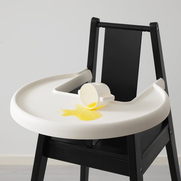 IKEA BLÅMES High Chair With Tray Black