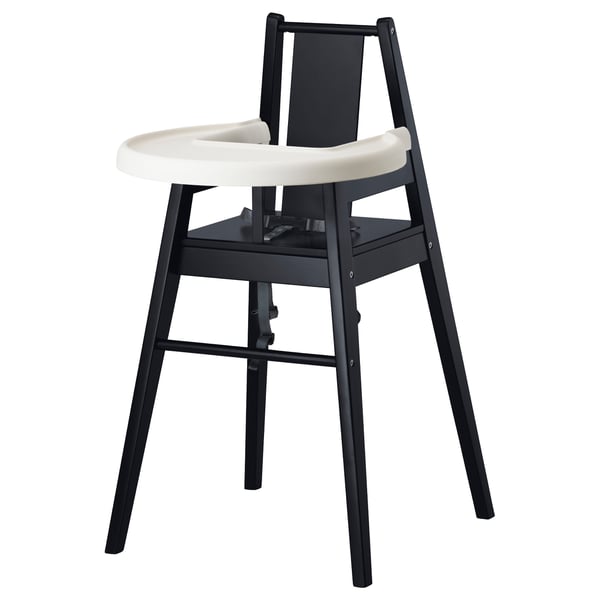 IKEA BLÅMES High chair with tray black