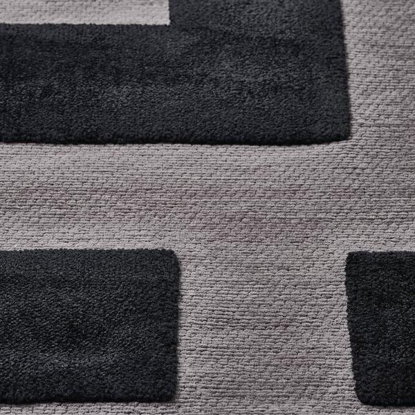 IKEA BLÅSKATA Rug Black/gray 41x63 "