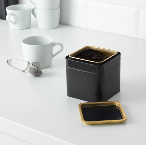 IKEA BLOMNING Coffee/tea Canister 4x4x4 "