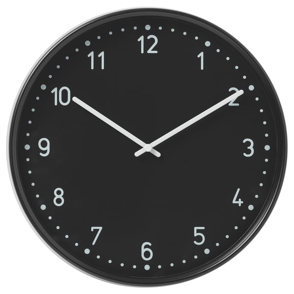 IKEA BONDIS Wall clock black 15 "