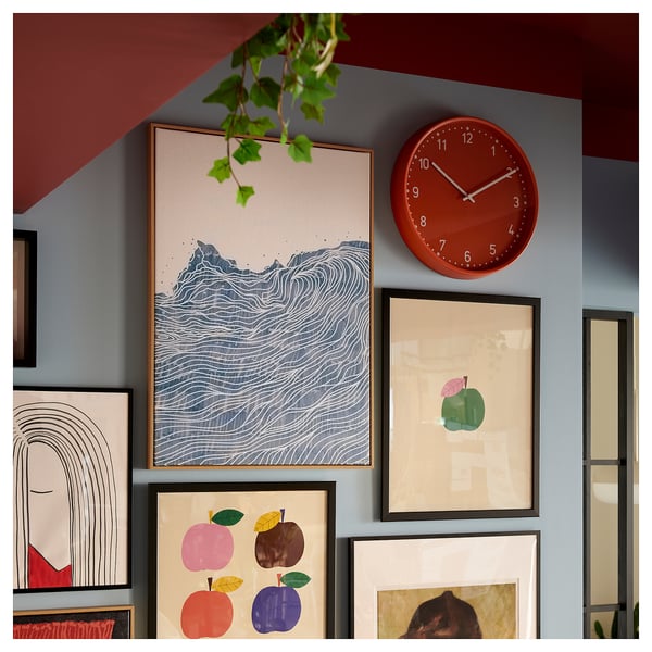 IKEA BONDIS Wall Clock Orange 15 "
