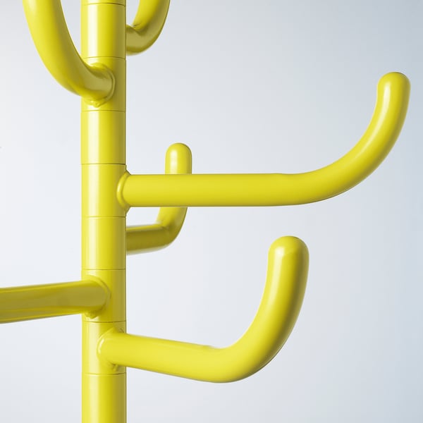 IKEA BONDSKÄRET Hat And Coat Stand Yellow 68 7/8 "