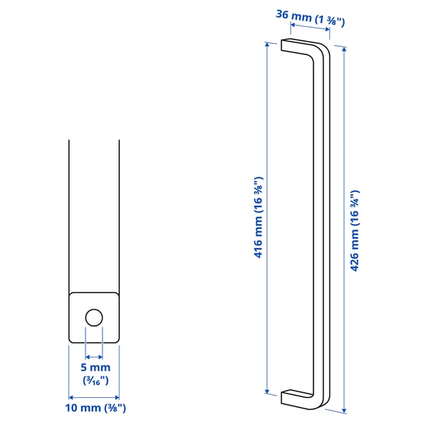 IKEA BORGHAMN Handle 16 3/4 "