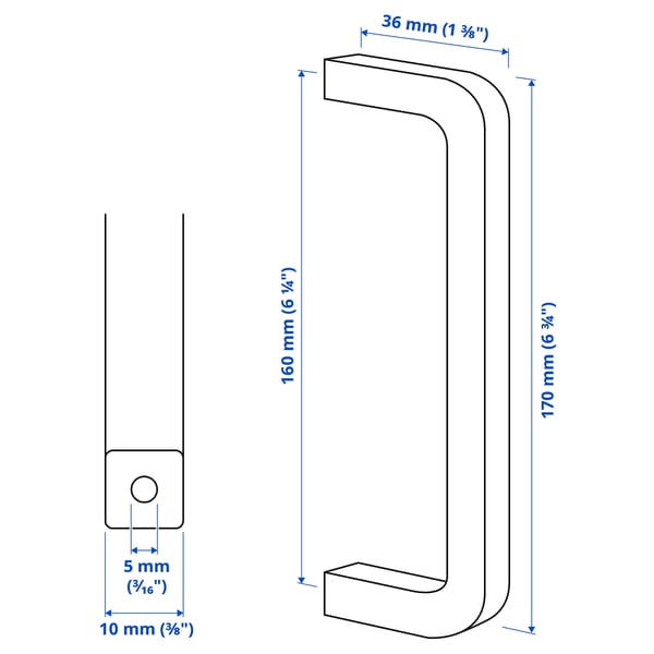 IKEA BORGHAMN Handle 6 11/16 "