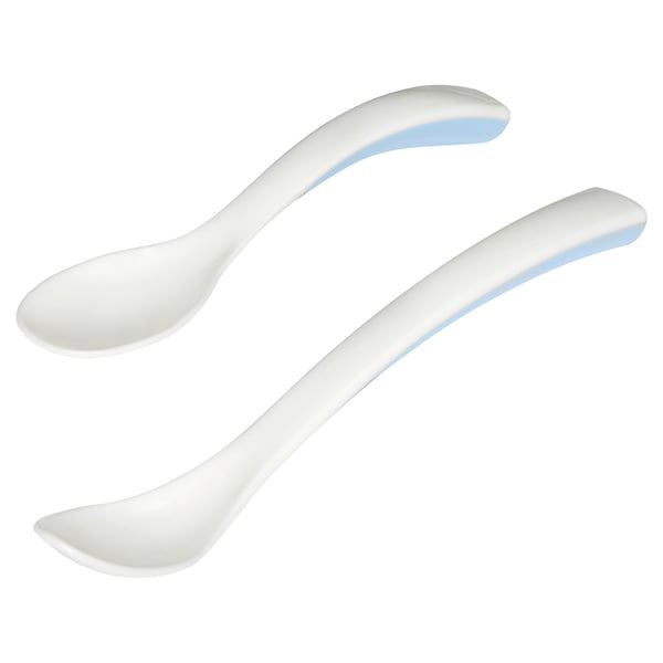 IKEA BÖRJA Feeding and baby spoon white/blue