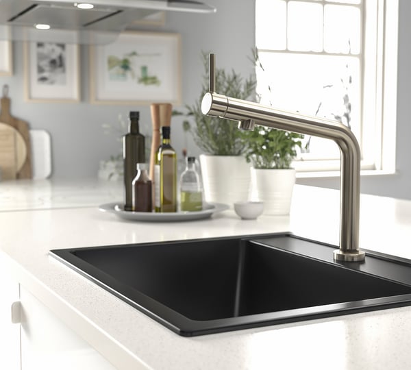 IKEA BOSJÖN Kitchen Faucet Stainless Steel Color