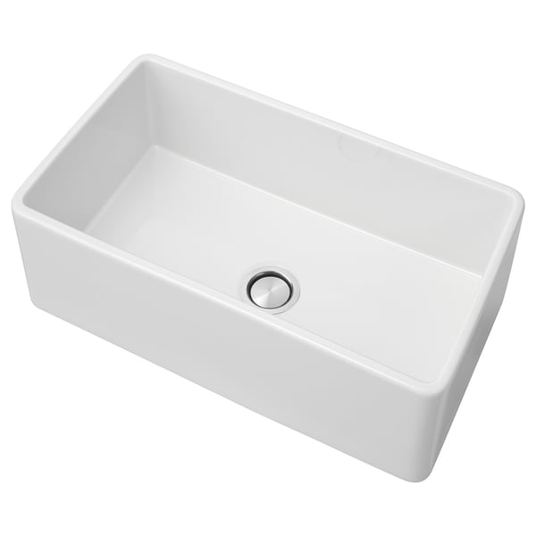 IKEA BOVIGGEN Apron front sink white