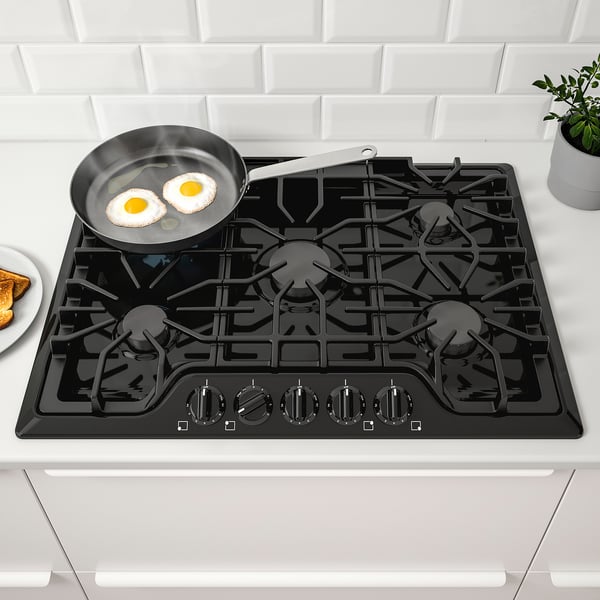 IKEA BRÄNNPUNKT Gas Cooktop Black 30 "