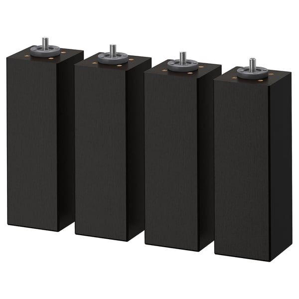 IKEA BRENNÅSEN Leg black stained 7 7/8 "