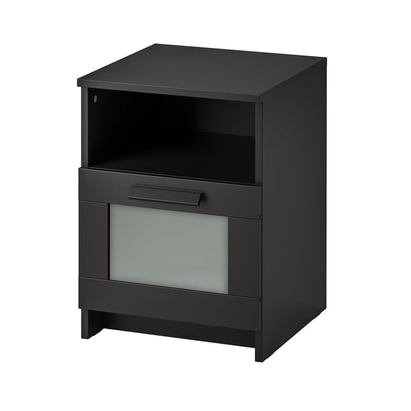IKEA BRIMNES Nightstand black 15 3/8x16 1/8 "