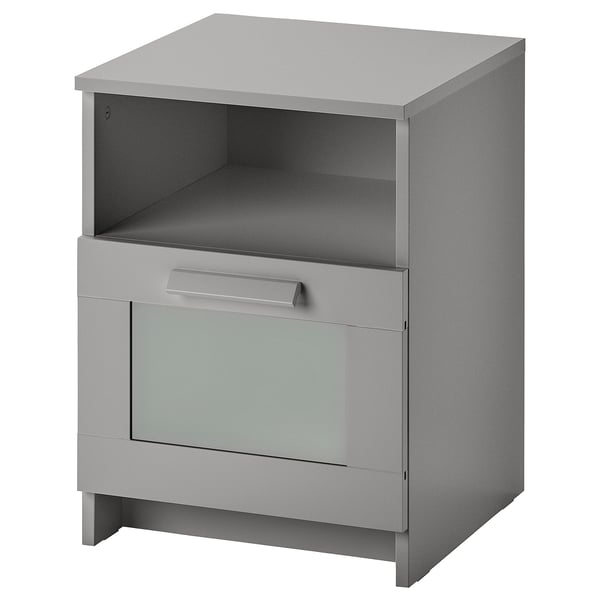 IKEA BRIMNES Nightstand gray 15 3/8x16 1/8 "