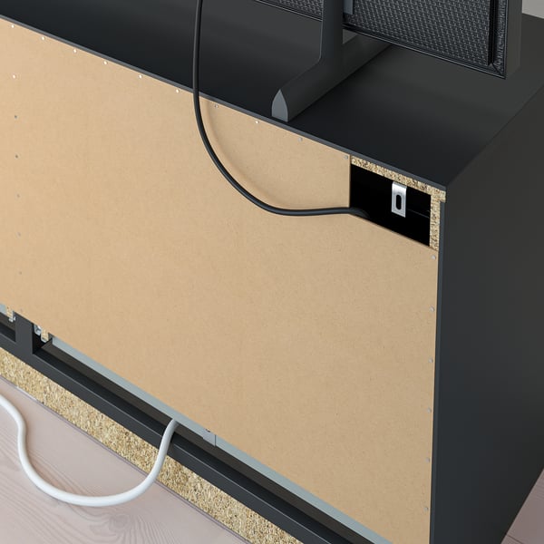 IKEA BRIMNES TV Unit Black 47 1/4x16 1/8x20 7/8 "