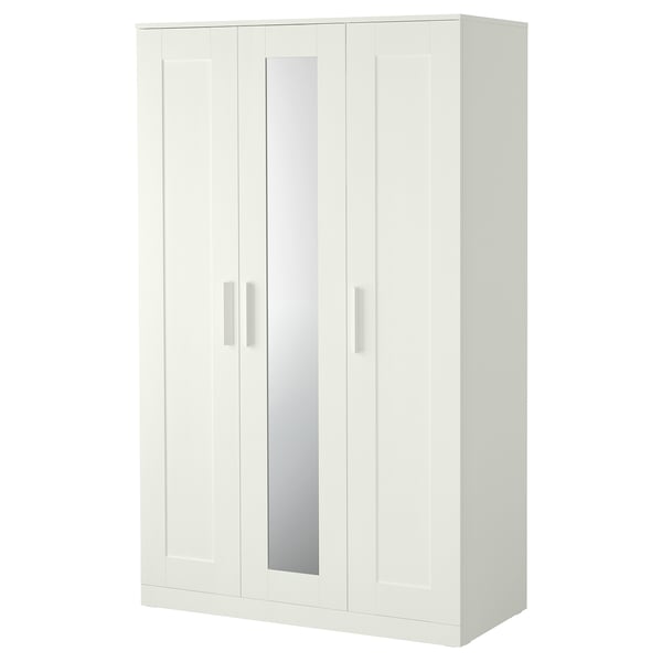 IKEA BRIMNES Wardrobe with 3 doors white 46x74 3/4 "