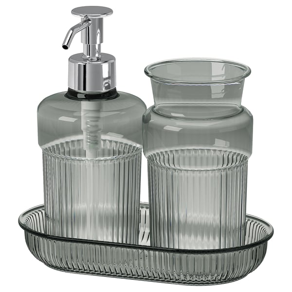 IKEA BROFJÄRDEN 3-piece bathroom set gray