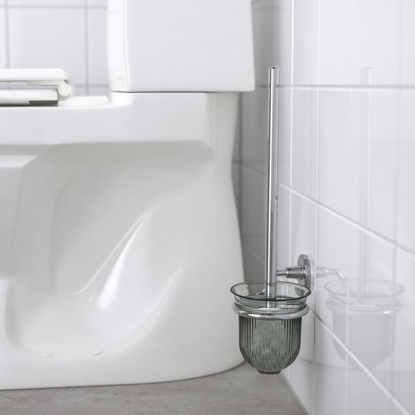 IKEA BROFJÄRDEN Toilet Brush Chrome Effect