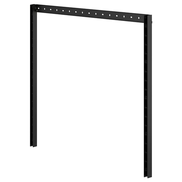 IKEA BROR 2 uprights/1 suspension rail set black