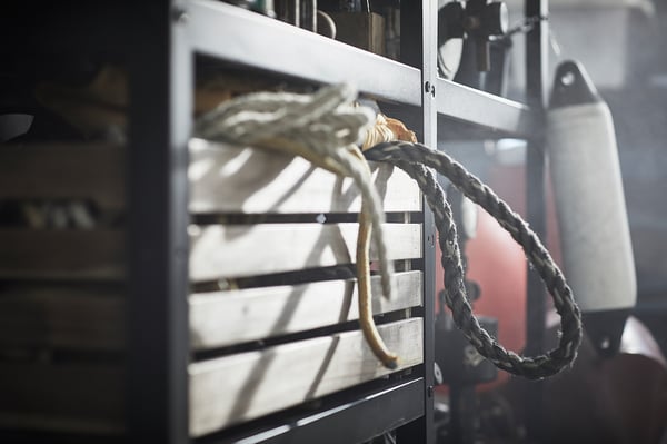 IKEA BROR Shelving Unit Black 33 1/2x15 3/4x74 3/4 "