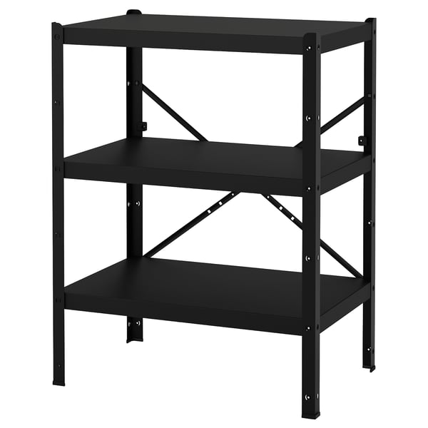 IKEA BROR Shelving unit black 33 1/2x21 5/8x43 1/4 "