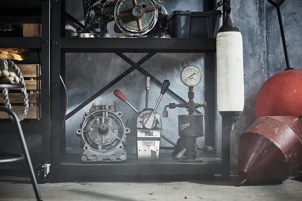 IKEA BROR Shelving Unit Black 33 1/2x21 5/8x74 3/4 "