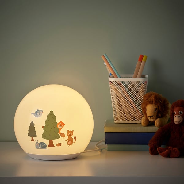 IKEA BRUMMIG LED Table Lamp Forest Patterned