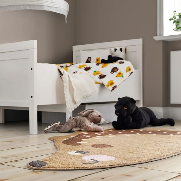 IKEA BRUMMIG Rug Hedgehog Shaped/brown 3 ' 1 "x4 ' 11 "