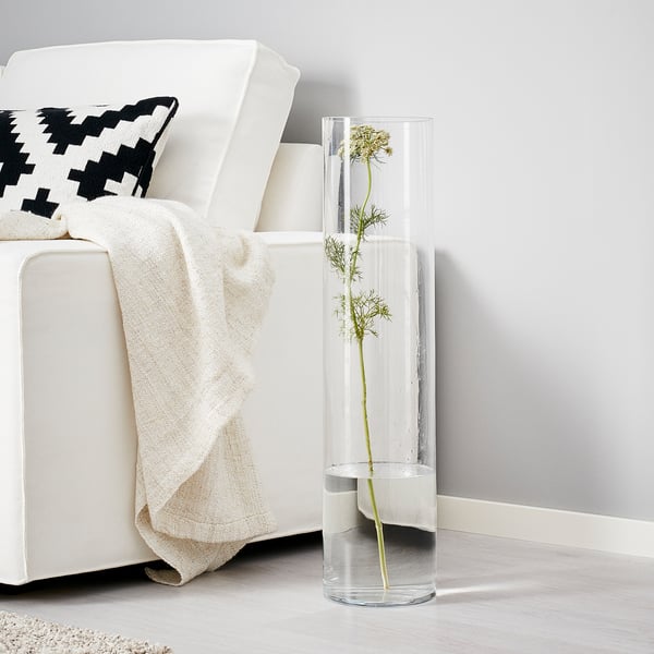 IKEA CYLINDER Vase Clear Glass 26 ¾ "
