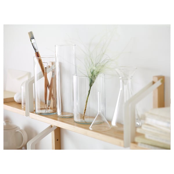 IKEA CYLINDER Vase Set Of 3 Clear Glass
