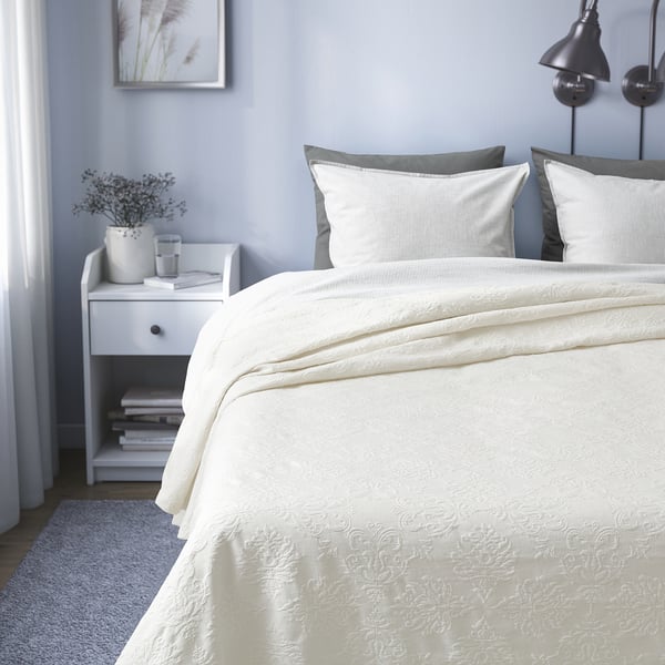 IKEA DÅDROR Bedspread White Full/Queen