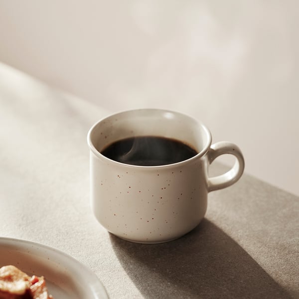 IKEA DAGGASTER Mug Dotted/light Beige 14 Oz