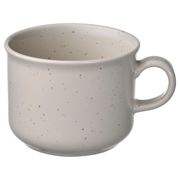 IKEA DAGGASTER Mug dotted/light beige 14 oz