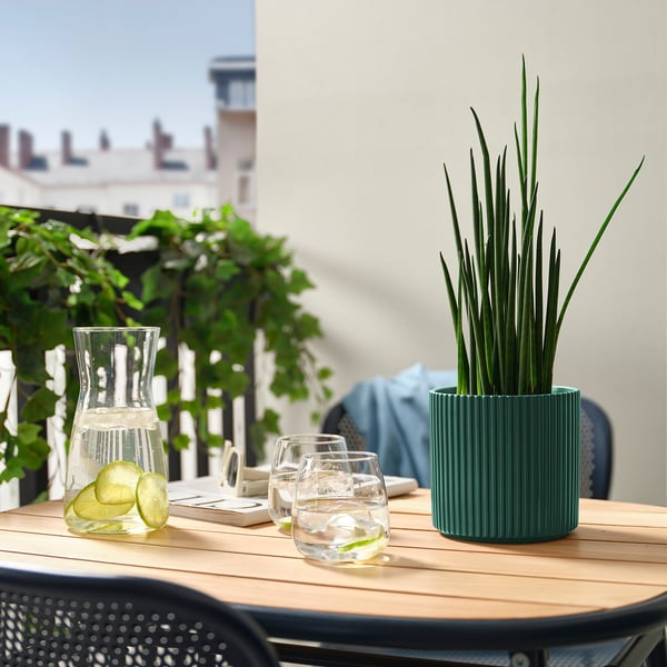IKEA DAKSJUS Plant Pot Dark Green 5 "