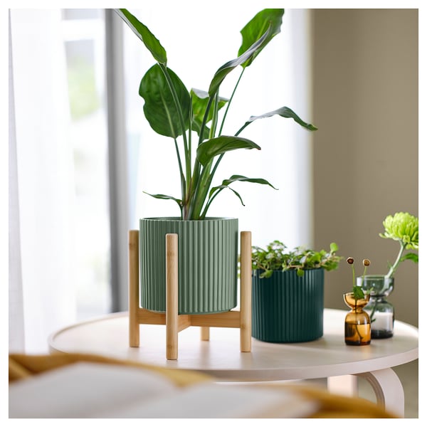 IKEA DAKSJUS Plant Pot Dark Green 5 "