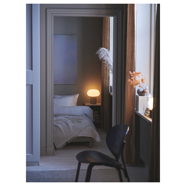 IKEA DEJSA Table Lamp Beige/opal Glass 11 "